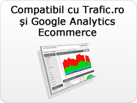 Compatibil cu Trafic.ro si Google Analytics Ecommerce