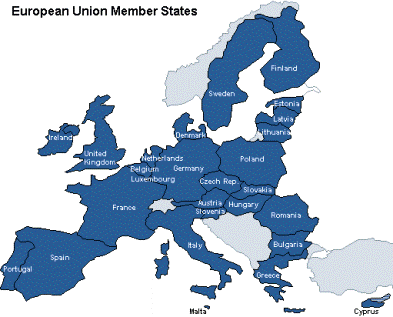 Harta Uniunea Europeana